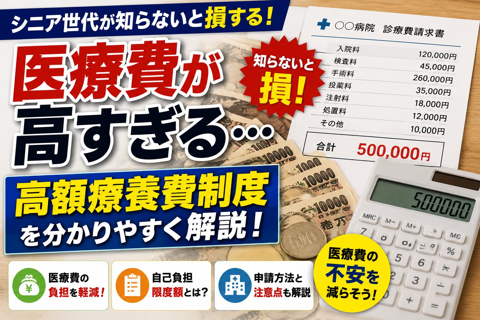 シニア世代が知らないと損する医療費制度｜高額療養費制度を分かりやすく解説